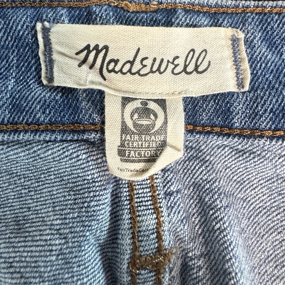 Madewell Jeans Womens Perfect Vintage Crop Jean Denim Distressed‎ 30 Actual 34" - Picture 4 of 15